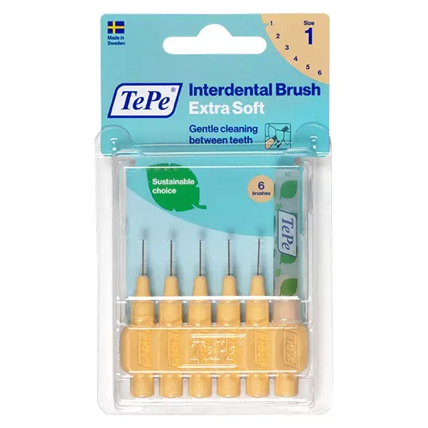 Tepe Interdental Brush Extra Soft Pastel Orange 0.45mm 6 units