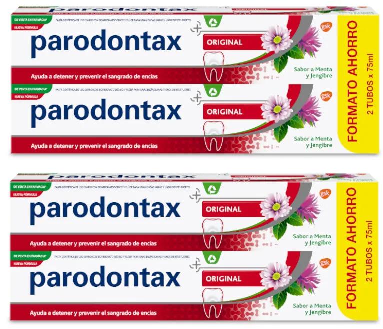 Parodontax Mint and Ginger Toothpaste 4x75 ml