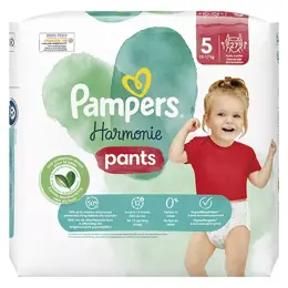 Pampers Harmonie Pants Taille 5 27 Couches-Culottes 12kg - 17kg Protection Douce Pour La Peau