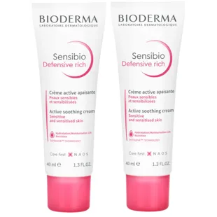 Bioderma Sensibio Defensive Rich Cream 2x40 ml