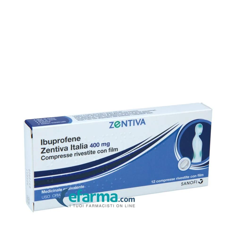 Ibuprofene Zentiva Italia 400 mg Antinfiammatorio 12 Compresse