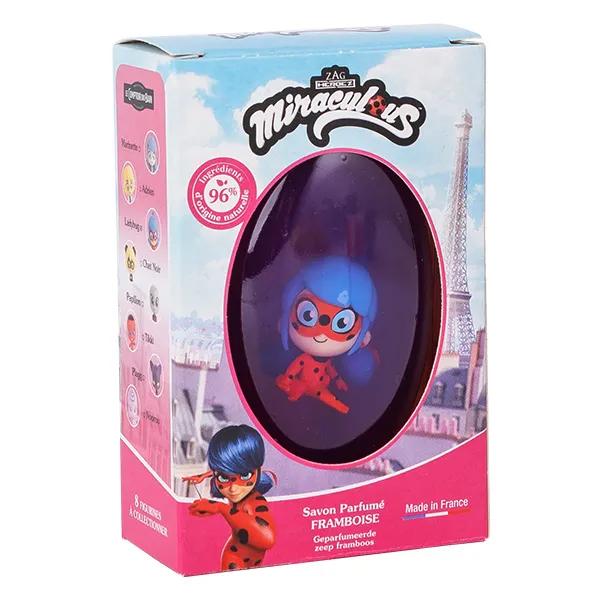 Le Comptoir Du Bain & Miraculous Jabón Sólido Figura Mariquita Frambuesa 75g