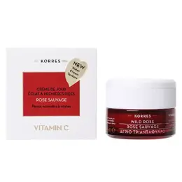 Korres Rose Sauvage Crème Éclat et Premières Rides Peaux Normales à Mixtes 40ml