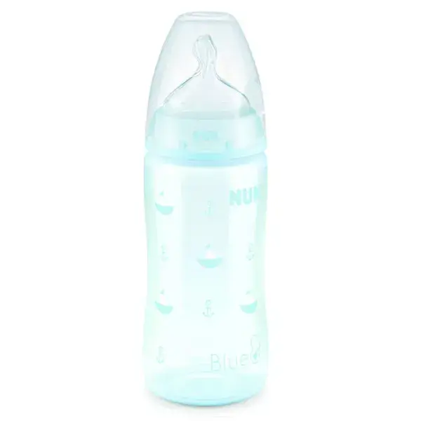 NUK Blue Plastic Baby Bottle T1 300ml