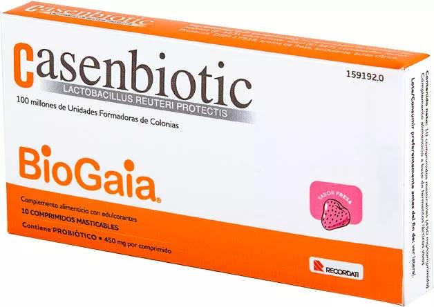Casen Recordati Casenbiotic Fraise 10 Comprimés