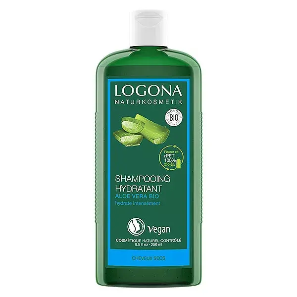 Logona Soins Capillaires Shampoing Hydratant à l'Aloe Vera Bio 250ml