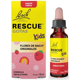 Flores de Bach Rescue Kids Gotas de Morango 10 ml