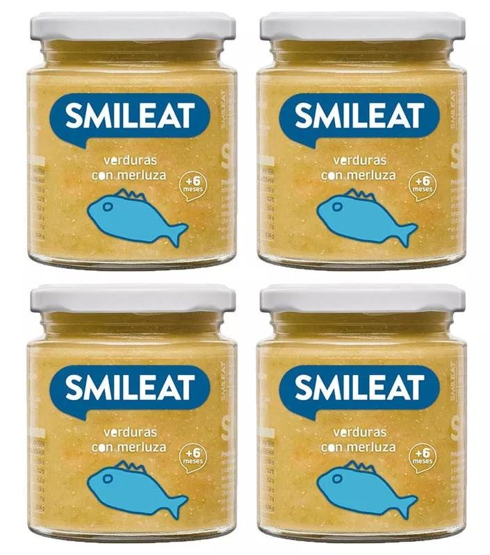 Smileat Tarrito de Verduras con Merluza Ecológico 4x230 gr