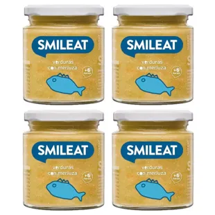 Smileat Pote de Legumes com Pescada Biológica 4x230 gr