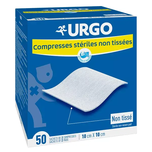 Urgo Nursing Compress Non-Woven Sterile 10 x 10cm 100 units