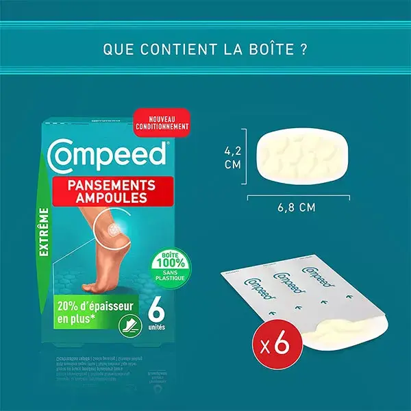 Compeed® Extreme Blister Dressing x6