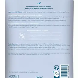 Biolane Bain & Toilette Eau Pure H2O Éco-Recharge 400ml