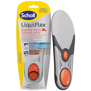 Scholl Plantillas Liquiflex Soporte Reforzado Mujer 1 Par (Talla 35,5-40,5)