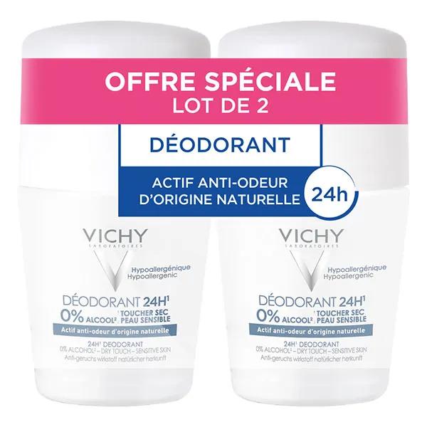 Vichy Deodorante Roll-On 24h Lotto di 2 x 50ml