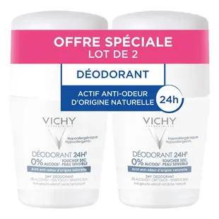 Vichy Deodorante Roll-On 24h Lotto di 2 x 50ml