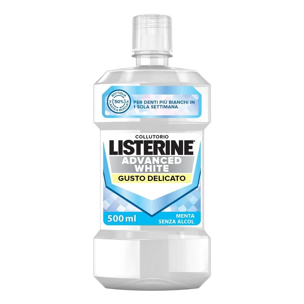 Listerine Advanced White Collutorio Gusto Delicato 500 ml