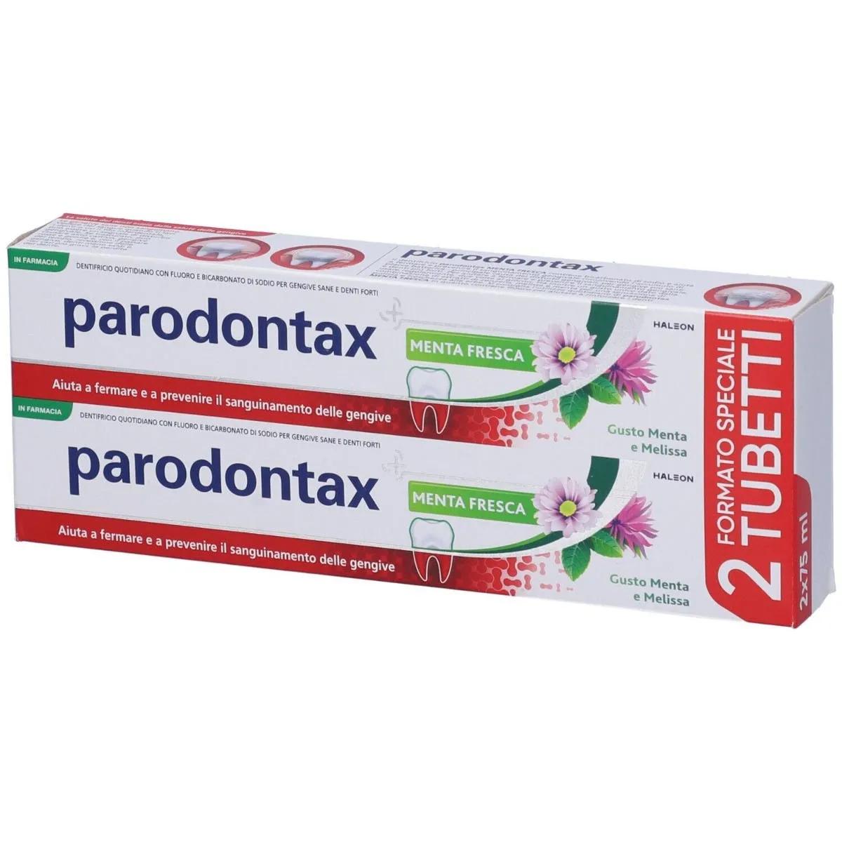 Parodontax Dentifricio Per Sanguinamento Gengivale Menta Fresca Promo Bipacco 2x75 ml