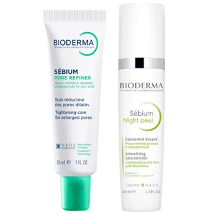 Bioderma Sebium Pore Refiner 30 ml + Night Peel 40 ml