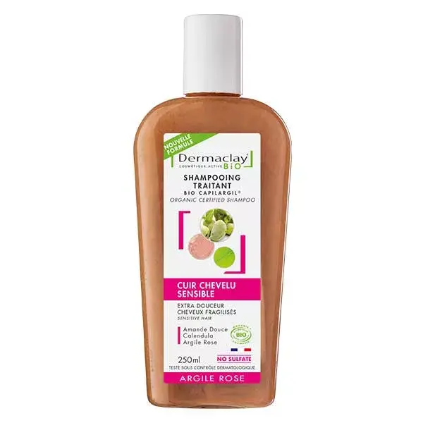 Dermaclay Soft Organic Shampoo for Fragile Hair 250ml 