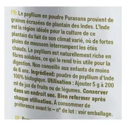 Purasana Psyllium Poudre Bio 200g