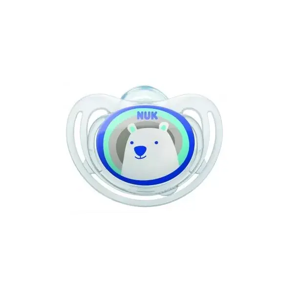 NUK Soother freestyle 18-36months printed bear blue