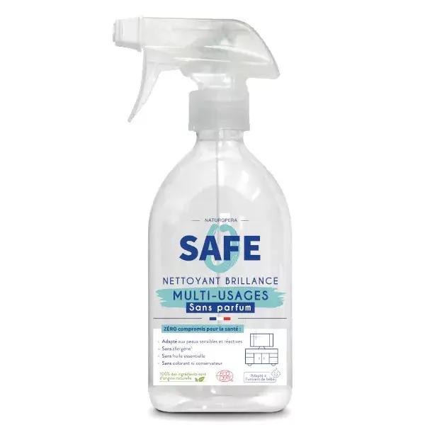 Safe Spray Limpiador Brillo Miltiusos 500ml