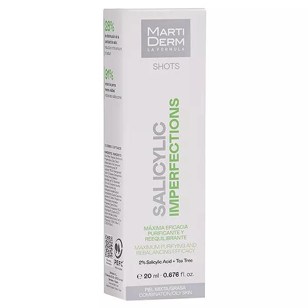 MartiDerm Shots Gel crema antiimperfecciones con ácido salicílico 20 ml