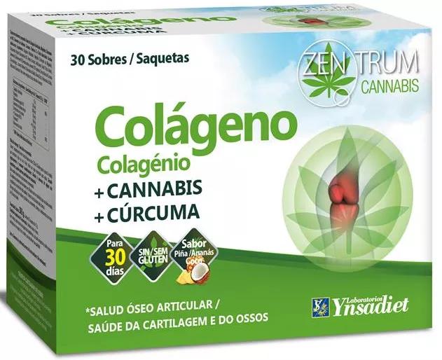 Ynsadiet Zentum Colágeno, Cannabis y Cúrcuma 30 Sobres