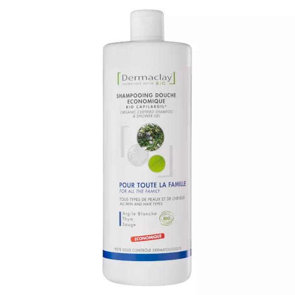 Familia de Dermaclay champú ducha Provence formato Eco 1 L