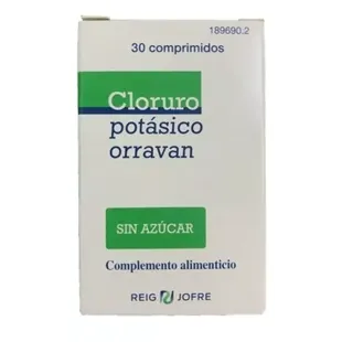 Orravan Cloruro Potásico Aromatizado 30 Comprimidos