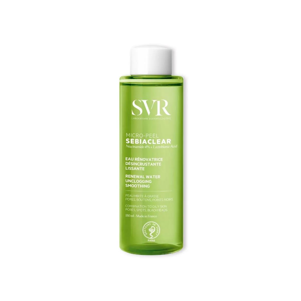 SVR Sebiaclear Micro-Peel Essence Acqua Rinnovatrice Per Pelle Sensibile e Grassa 150 ml