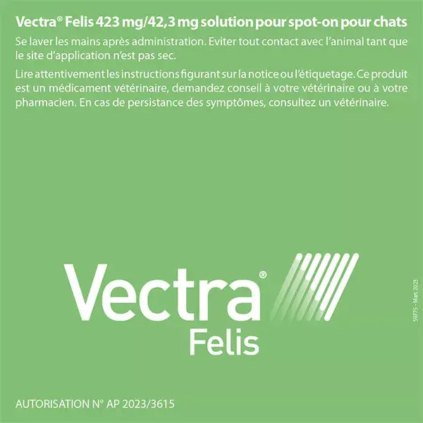 Vectra® Felis solution spot-on pour chats 3 pipettes