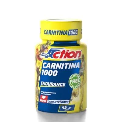 ProAction Carnitina 1000 Integratore Pro Energetico 45 Compresse