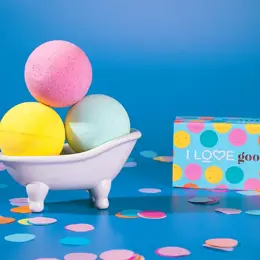 I LOVE Good Times  Coffret 3 Bombes de Bain