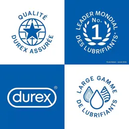 Durex Lot de 2 Gels Lubrifiants intimes Chauffants Hot -2x100ml