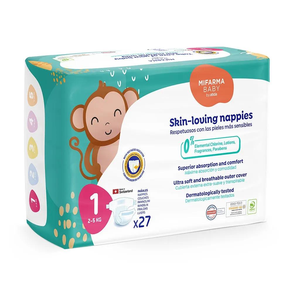 Atida Mifarma Baby Pannolini Neonato Taglia 1 2-5kg 27 Unità