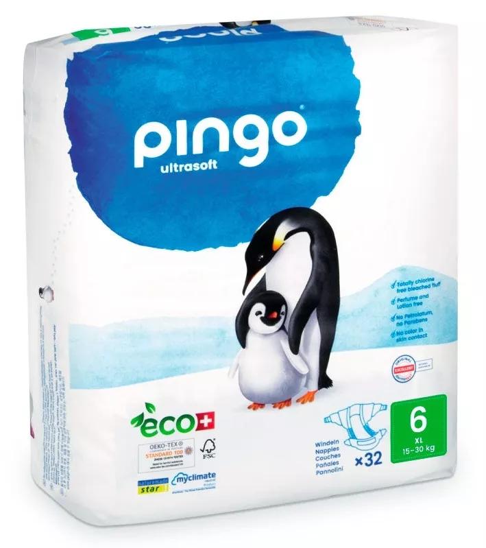 Pañales Pingo Talla 4 2x40 uds 7-18 KG Ecológicos de Celulosa