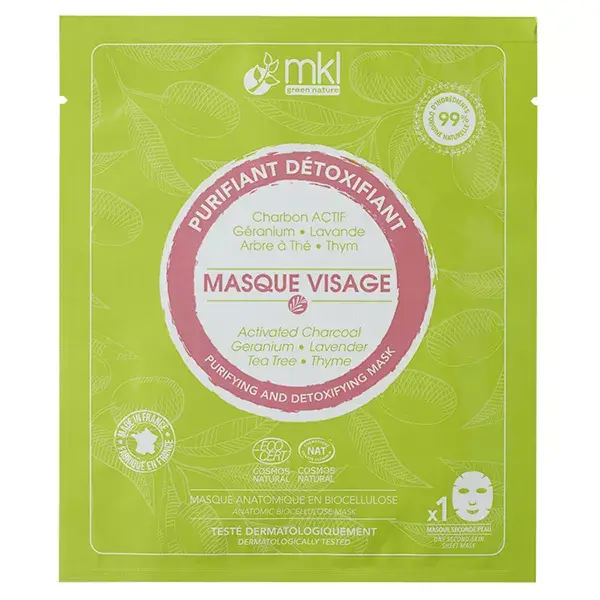 MKL Green Nature Masque Visage Purifiant Détoxifiant Bio