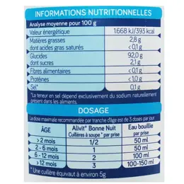 Nutribén Infusions Alivit Bonne Nuit Tilleul Mélisse Fleur d'Oranger 150g