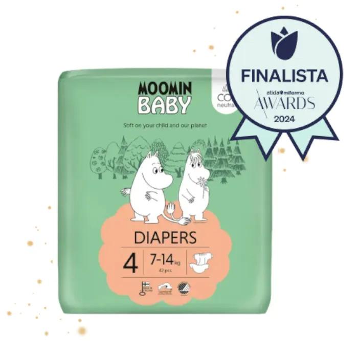 Couches Moomin Baby Taille 4 (7-14 kg) 42 unités