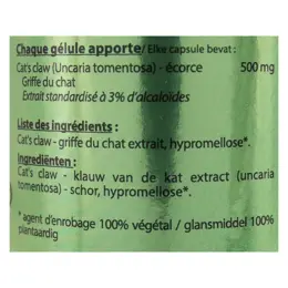 Vit'all+ Cat's Claw 500mg 60 gélules végétales