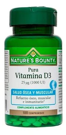 Nature's Bounty Vitamin D3 25mcg 1000 Iu 100 Tablets