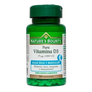 Nature's Bounty Vitamin D3 25mcg 1000 Iu 100 Tablets