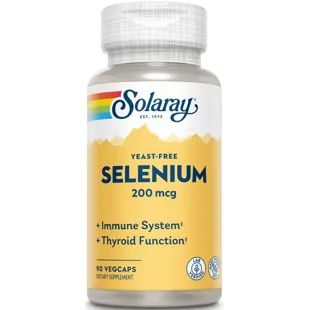 Solaray Selenium 200 Mcg Without Yeast 90 Capsules