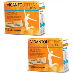 Vigantoletten Vitamin D Immune System Orange Flavor 2x30 Sticks