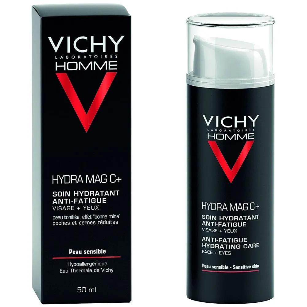 Vichy Homme Hydra Mag C+ Trattamento Idratante Anti-fatica Viso Occhi 50 ml