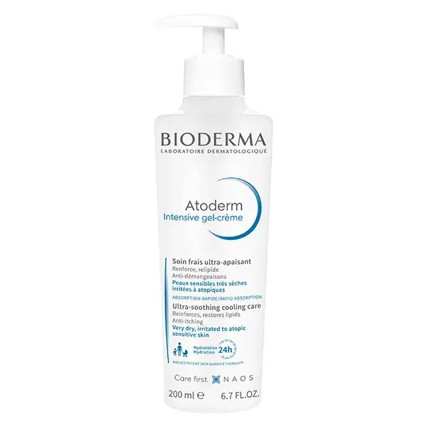 Bioderma Atoderm Intensive Gel-Crème Apaisant Peaux Très Sèches Atopiques 200ml