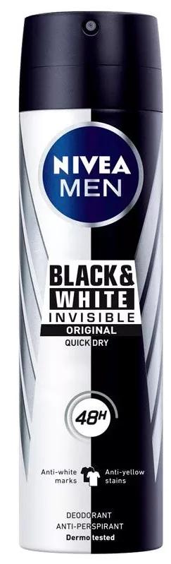 Nivea Men Desodorante Spray Black & White Invisible 200 ml