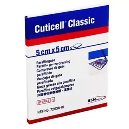 BSN Médical Cuticell Classic Compresse de Gaze Paraffinée 5x5cm 5 Unités