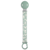 Suavinex Wonderland Fabric Pacifier Clip with Bunnies, Green, 0+ months